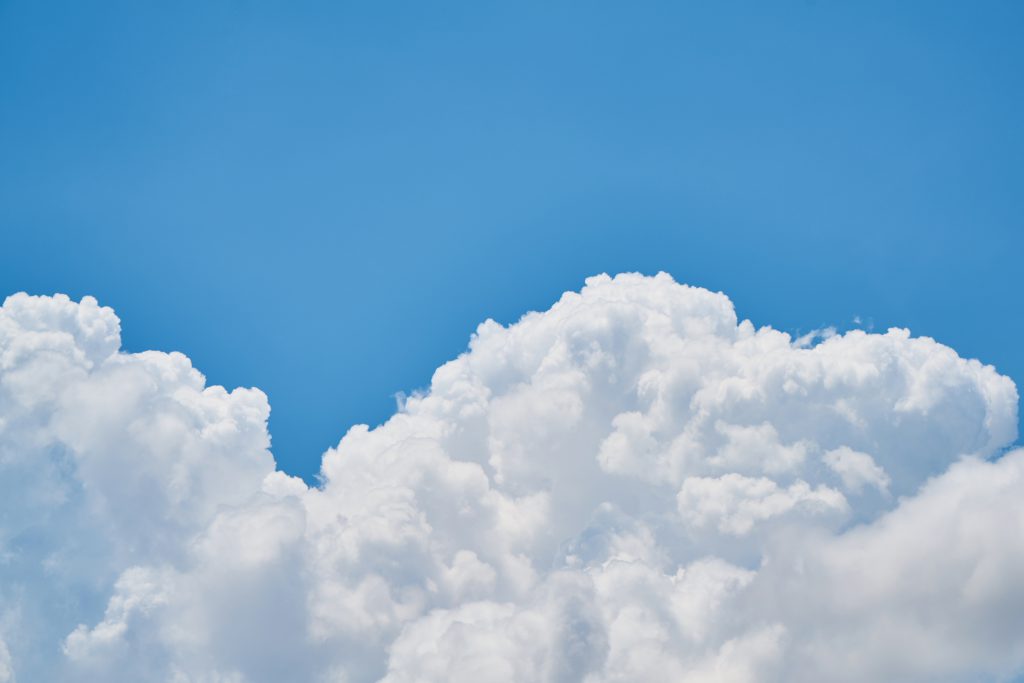An image of some clouds to represent Google Cloid. 