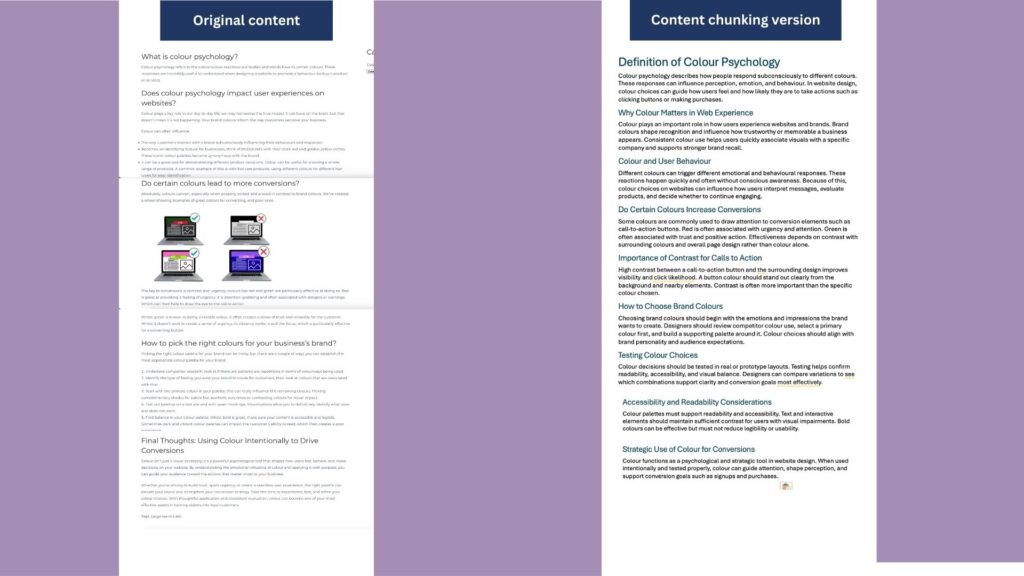 Content chunking (1)